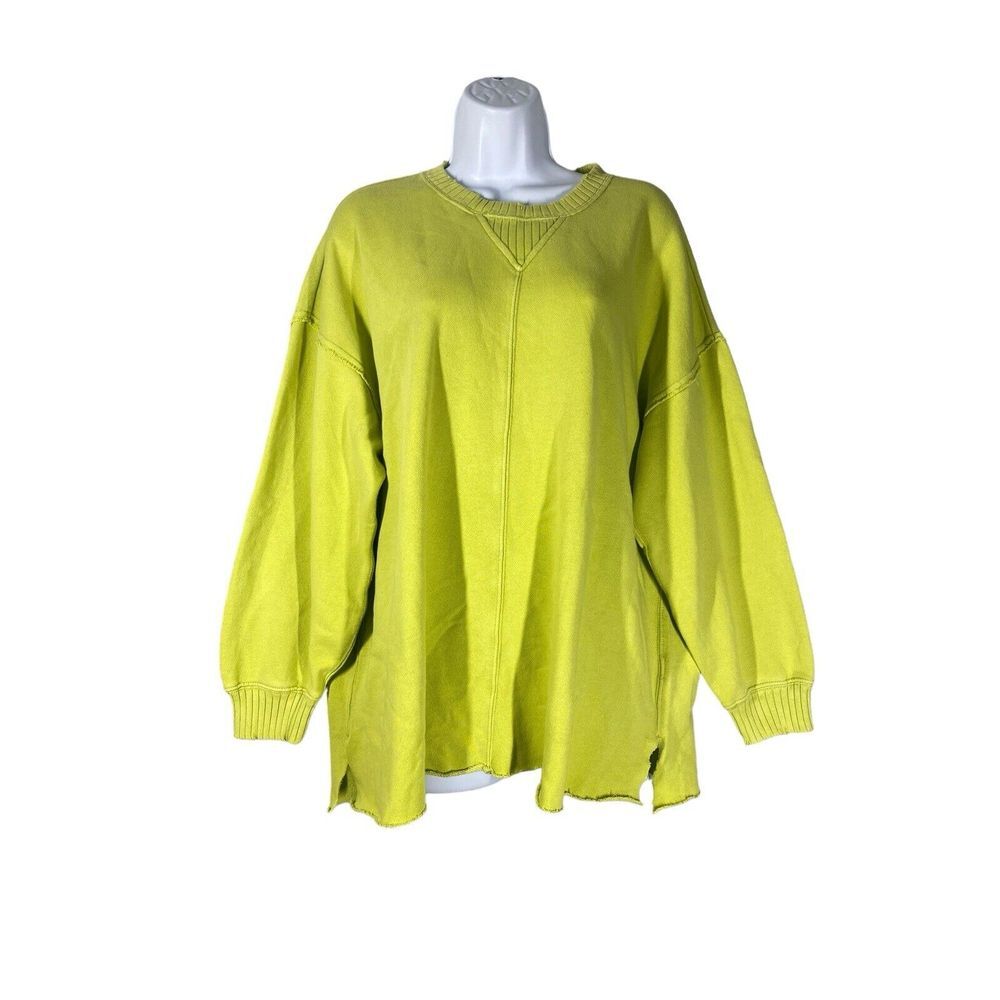 Aerie‎ Womens Down To Earth Everyday Long Sleeve Crew Neck Sweatshirt Size XS